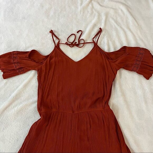 ROMPER! Mossimo Jumper Size L EUC like new Burnt Orange - Picture 2 of 7